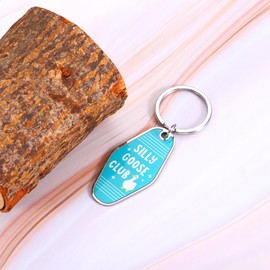 Funny Keychain, Silly Goose Club Keychain, Silly Christmas White Elephant Gifts for Teens Novelty Keychains Gag Gifts for Teens Girls Christmas Goose Cool Gifts Cute Stuff Silly Gifts for Adults