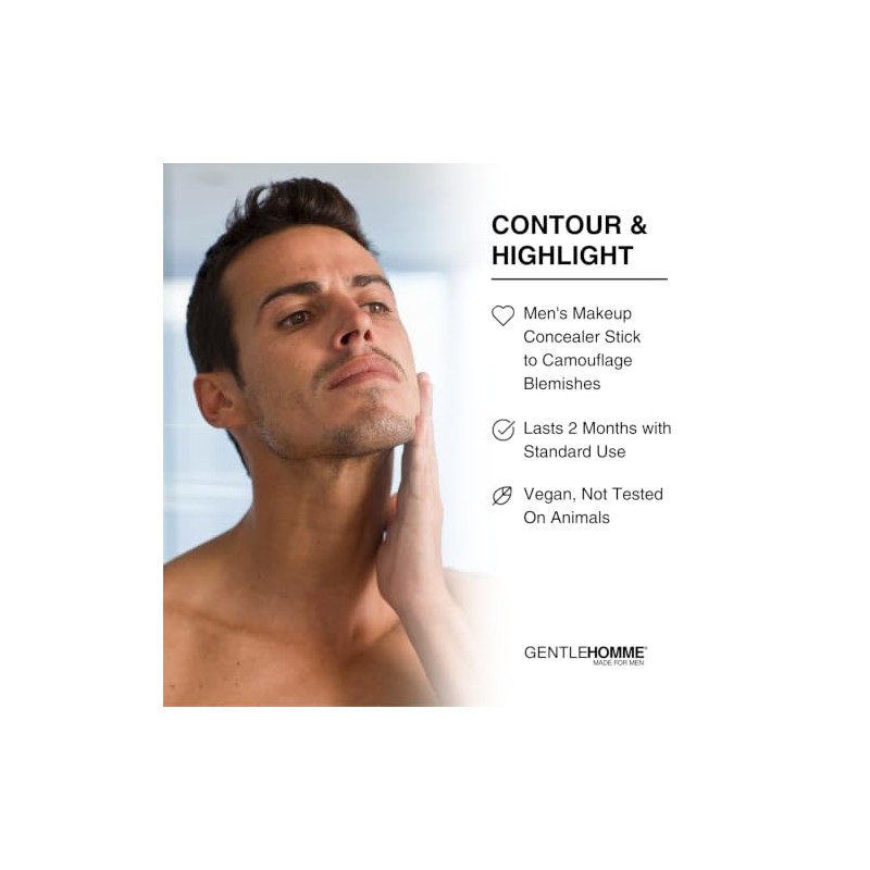 Gentlehomme Corrector Barra Hombres Pincel Borrar Ojeras Tono Medio Claro