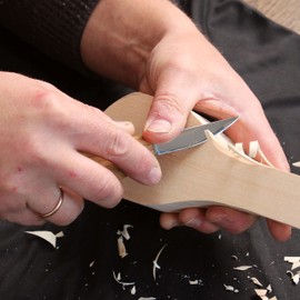 StryiCarvingTools Whittling Knife Small Sloyd Knife, Wood Carving Knife Hardened Razor Sharp Blade 2.3 in High Carbon Steel, for Beginners and Profi K5812