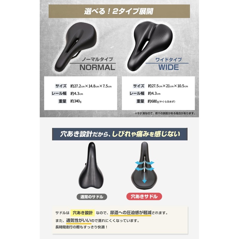SMRG Bicycle Saddle Thick Cushion Hole Hole [Rainwater Won't Penetate]