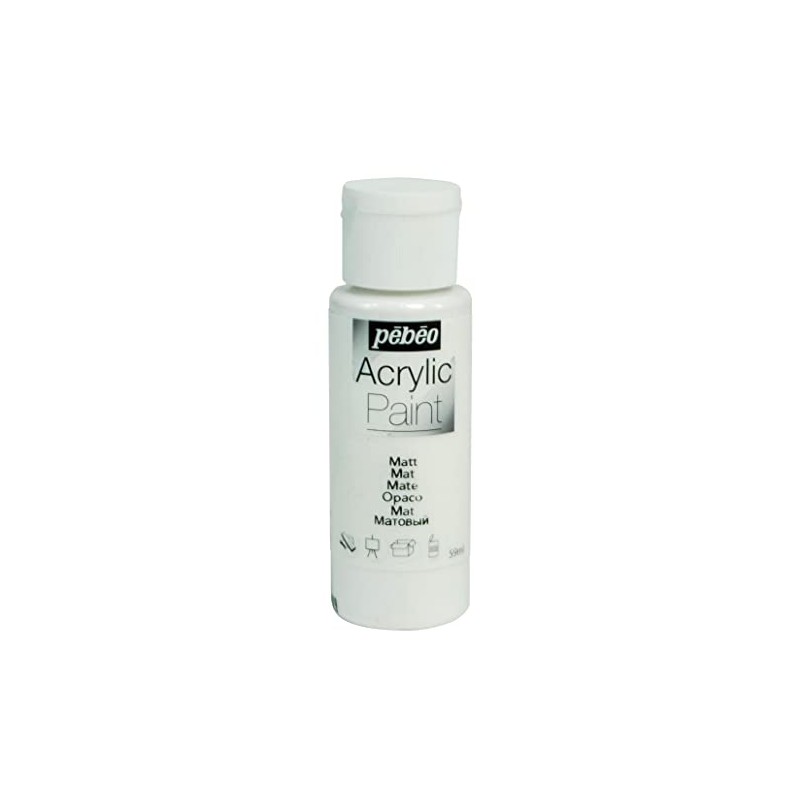 PEBEO 97801 ACRYLIC 59ML MATT WHITE, 3.3 x 3.3 x