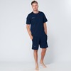The Essentials Wardrobe Mens TEW Shorty Pyjamas - Navy -
