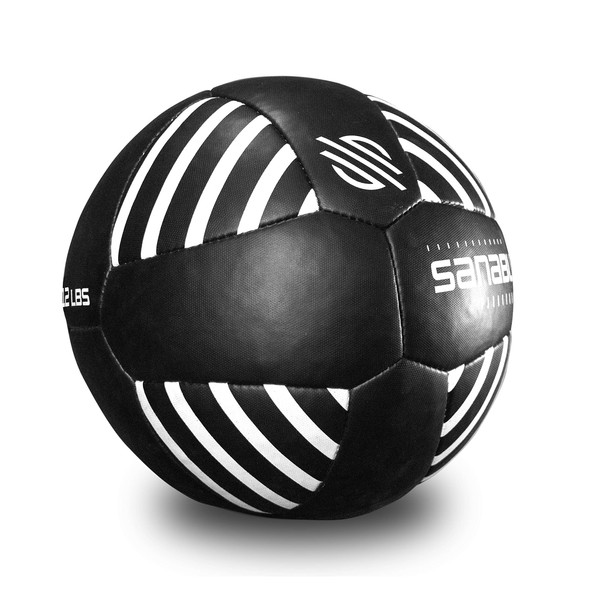 Sanabul Lab Series Exercise and Fitness Medicine Balls 14 inch Diameter (Black/White, 30 lbs)