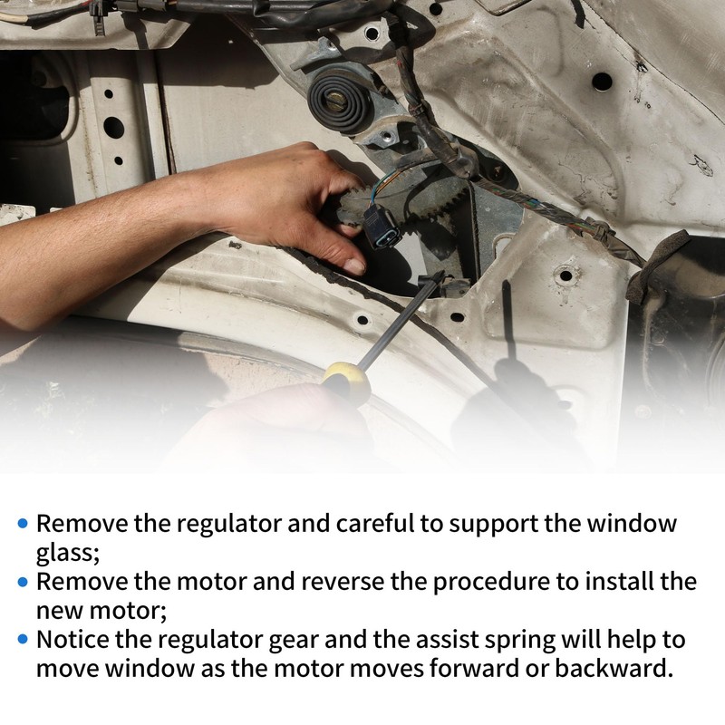 X AUTOHAUX Front Right Passenger Side Power Window Regulator Lift