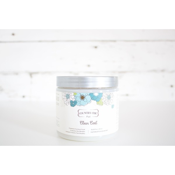 Clear Coat Pint (16oz) - Eco-Friendly Clear Satin Sheen Top