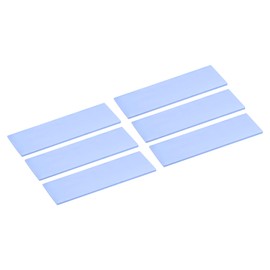 sourcing map 6 Pack M.2 Thermal Pad 70x22x1.5mm for Pc M.2 2280 nvme SSD Heatsink Cooler