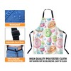 BGBDEIA Sweet Delicious Watercolor Macarons Kitchen Apron for Women Men,