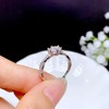 Shiny Full Diamond Ring 1Carat Round Cut Cubic Zirconia Promise