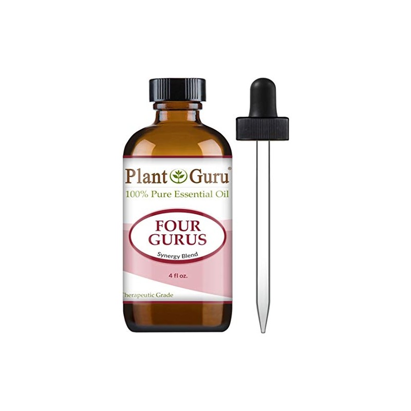 Four Gurus Essential Oil Blend 4 oz Bulk 100% Pure