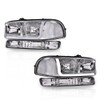 LQI LED DRL Headlights Assembly Compatible with Gmc Sierra 1500