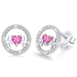 LAVUMO 925 Sterling Silver Earrings for Women Hypoallergenic Stud Earrings Jewellery Gifts on Christmas Valentine's Day Anniversary Birthday Mother’s Day for Women Wife Girlfriend Mother