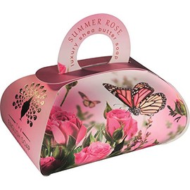 The English Soap Company, Large Gift Bag Bath Soap, Summer Rose, 260 g