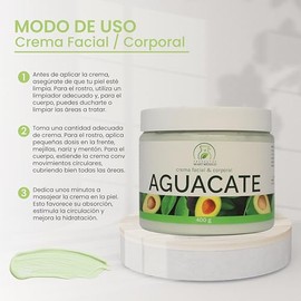 Crema Facial & Corporal De Aguacate Hidratante Productos Mart Mexico 400g