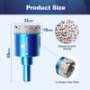 Dry Diamond Core Drill Bit Set,BRSCHNITT 2pcs/Pack 1 1/4 Inch