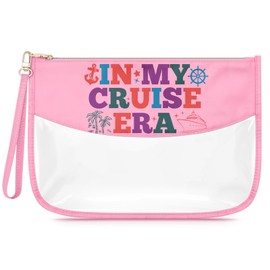 Sfodiary Cruise Gifts for Women Vacation Makeup Bag Carnival Cruise Themed Gift for Trip Lovers Cosmetic Bag for Women Birthday Christmas Travel Presents for Friends Sister Zipper Travel Pouch