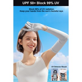 UV Protection Gloves Driving Gloves Women, Full Finger Arm Sleeve Long UV Gloves Sun Gloves Sun Protection Gloves, Thin Touchscreen Gloves UV Light Gloves Women Cycling Gloves for Women (Pink)