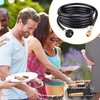 Onlyflame 12 FT Propane Extension Hose with Gauge - Propane