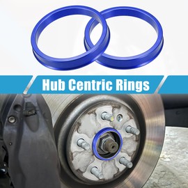 A ABSOPRO Wheel Hub Centering Rings OD 72.6mm to ID 64.1mm Wheel Hub Centering Rings Wheel Seat Centering Spacers Aluminum Alloy Blue (Set of 4)
