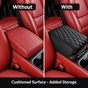PU Leather Car Armrest Pad for Center Console – Quilted