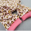 Fitwarm Leopard Ribbon Soft Velvet Dog Pajamas for Pet Dog