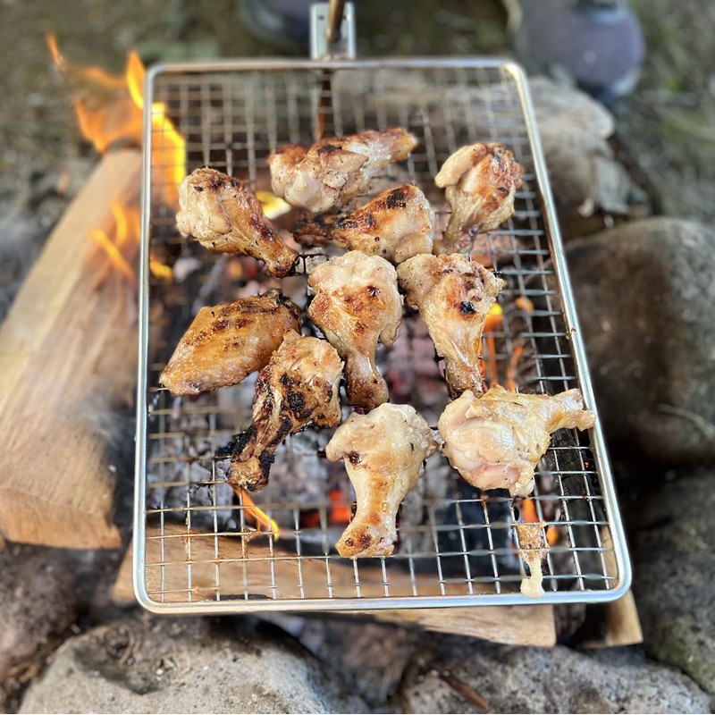 Zalderan Campfire Grill – Small, Lightweight 304 Stainless Steel Cooking