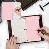 Framendino, Pink 3 Ring Binder Dividers with 8 Tabs, Plastic