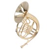 Miniature French Horn Decoration Brass Dollhouse Mini Musical Instrument Replica