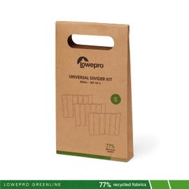 Lowepro Universal Divider Set Small aus Recycelten Materialien, Trennwände für Kamerataschen für Spiegelreflexkameras und Spiegellose Kameras, Set à 3 Stück in Größe S