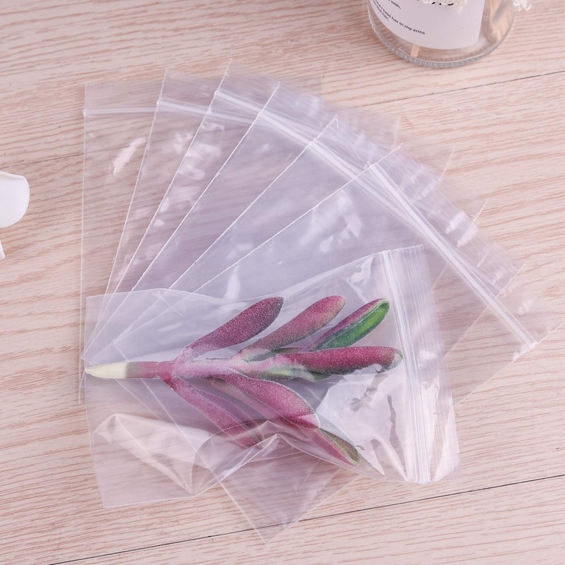 TUPARKA Ziplock Bags, 3 Sizes, 300 Pieces Small Clear Plastic