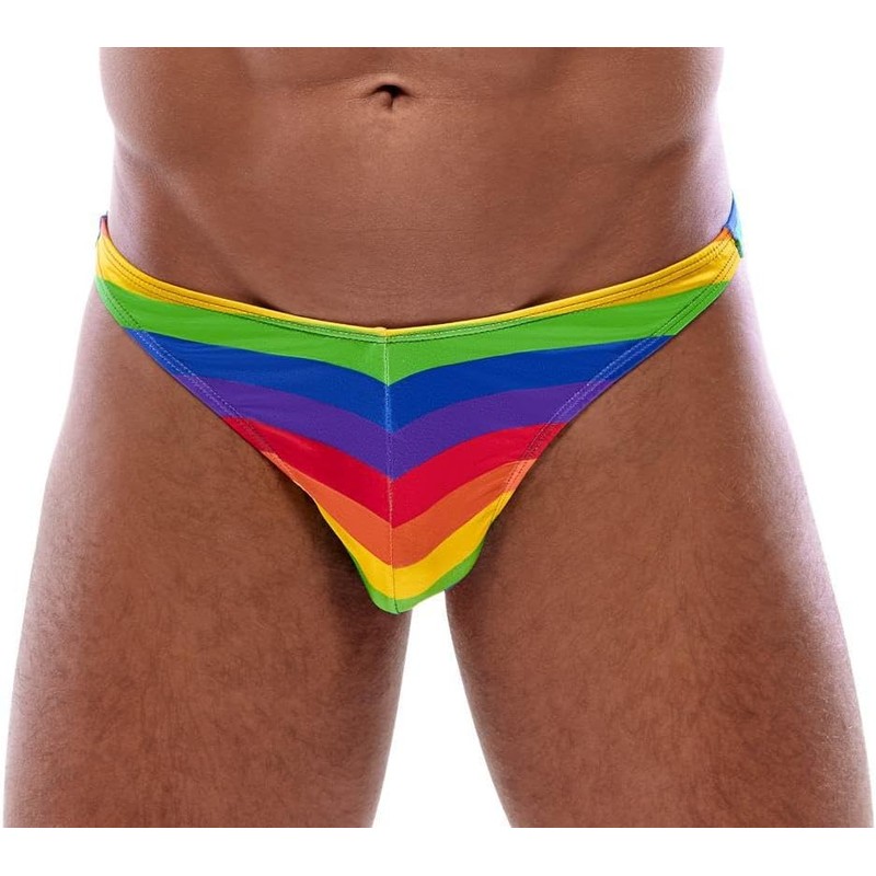 Svenjoyment Herren Rio String, Regenbogen, XXL