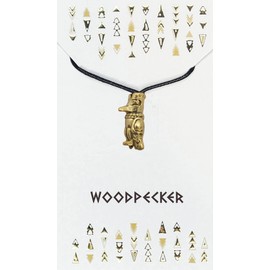 My Totem Tribe Spirit Animal Tribal Bead Necklace Native American Zodiac Unique Symbolic Inspirational Gold Pendant, Gold Plated, No Gemstone