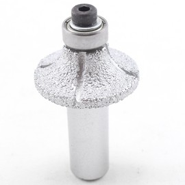 ILOVETOOL Head Radius 8mm Diamond Brazed Router Bit 1/2-Inch Shank with Bearing