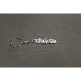 N/A Faith Hope Love Slide Charm Keyring