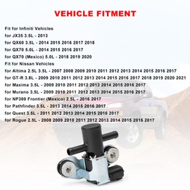 911-509 14930-JA10A EVAP Vapor Canister Purge Valve Solenoid for Nissan & Infiniti - 2009-2017 Maxima/Murano, 2007-2017 Altima, GT-R NP300 Frontier Pathfinder Quest Rogue, JX35 QX60 QX70