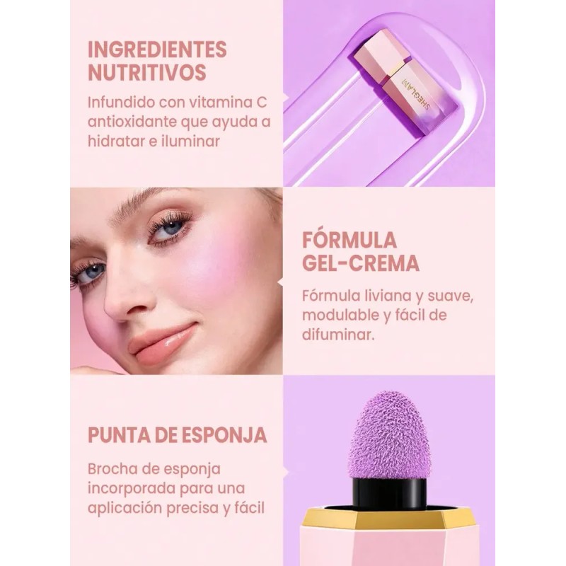 SHEGLAM Color Bloom Rubor Líquido Mate - Pink Slip -