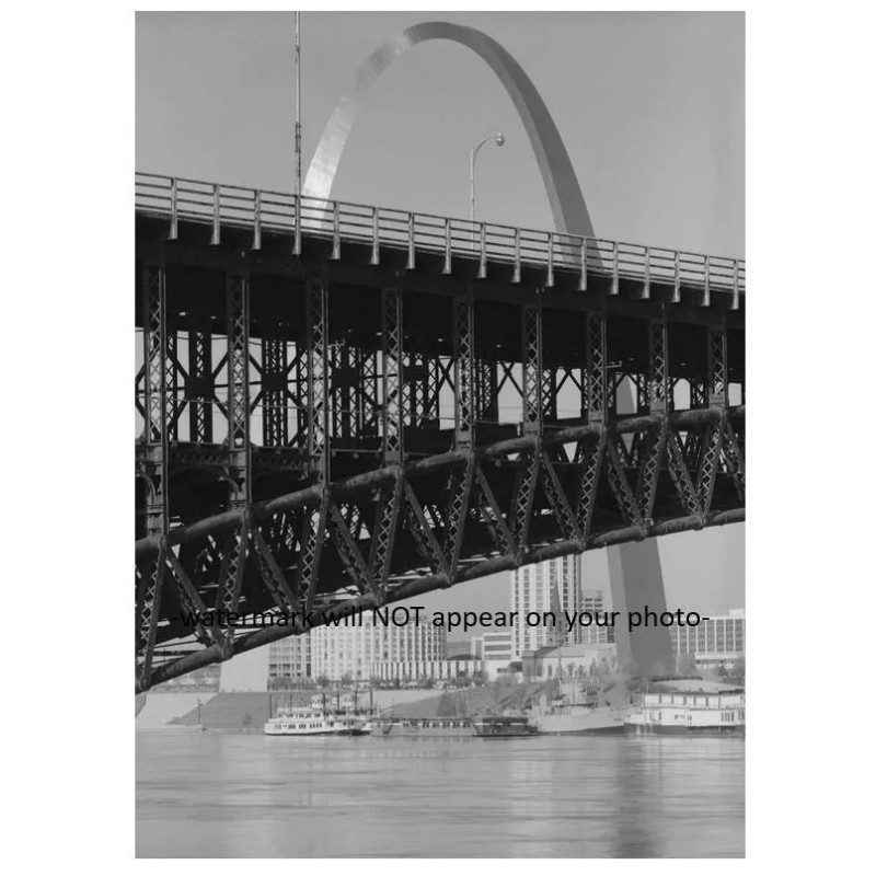 St. Louis Eads Bridge Arch PHOTO Riverfront Gateway Arch Missouri