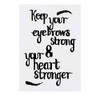 'Strong Eyebrows' Temporary Tattoo - Water Resistant, Skin-Safe, Non-Toxic Transfer