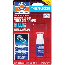 Permatex 24206 Medium Strength Threadlocker Blue, 2.5 ml