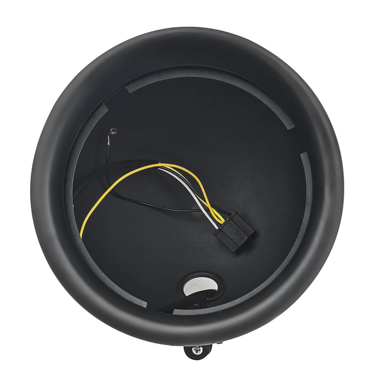 FATECIM Motorcycle 7" Round Headlight Bucket Housing with Visor 7