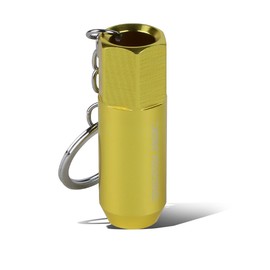 Auto Dynasty 3D Miniature Acorn Tuner Lug Nut Style Keychain (Gold)