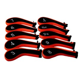 Neoprene Zipper Golf Club Iron Head Covers Iron Covers 10pcs/Set
