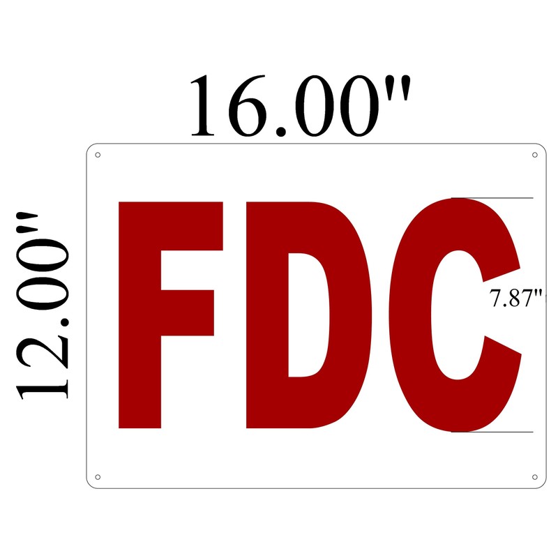 FDC Sign (Aluminium 12X16)