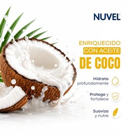 Nuvel Crema Corporal Hidratante con Aceite de Coco, 750 ml | Hidratación Profunda para Cuidado Facial y Corporal | Crema Humectante para Piel Seca o G