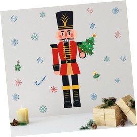 red snowflakes glass window Christmas Wall Decal Christmas Christmas Lovely Sticker Christmas stickers sticker Party Decal window stickers Wall Sticker snowflake