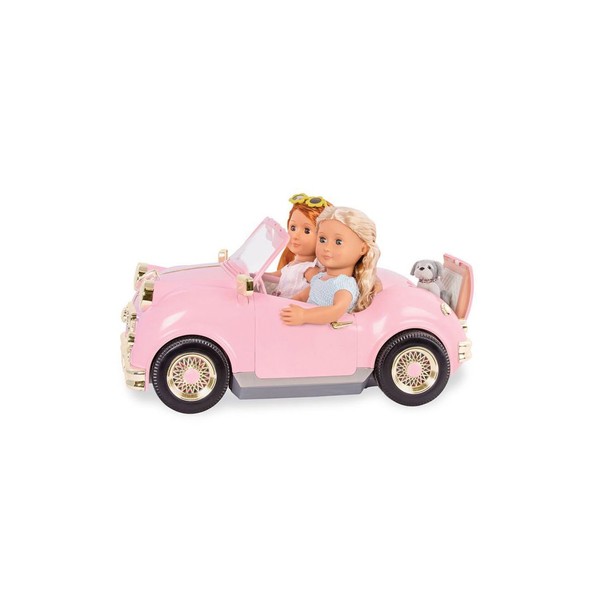 Our Generation by Battat- in The Drivers Seat Retro Cruiser- Doll, Car & Accessories for 18"- for Age 3 Years & Up