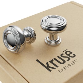 Kruse Hardware 31068 - (10-Pack) Sullivan Door and Drawer Knob - 1-1/8in Diameter, Polished Chrome