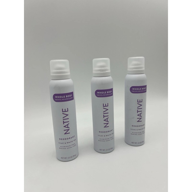 Native Whole Body Deodorant Spray Lilac & White Tea 3.5oz
