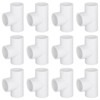 Nlvnmv 12 Pack 3-Way Tee Connector, 20 MM/0.79" PVC Pipe