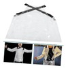 FOMIYES Clear Apron With Pockets Transparent Hair Salon Apron For
