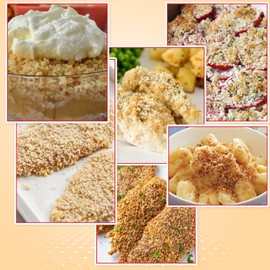 Fusion Select 7 Oz Panko Bread Crumbs - Japanese-Style Toasted Vegan Panko Breadcrumbs for Breading, Frying, Baking - For Fried Chicken & Pork, Baked Pasta, Roasted Vegetables, Tonkatsu